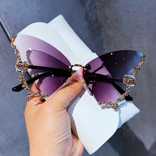 Load image into Gallery viewer, Diamond Butterfly Sunglasses(Shipping 10-14 Days)
