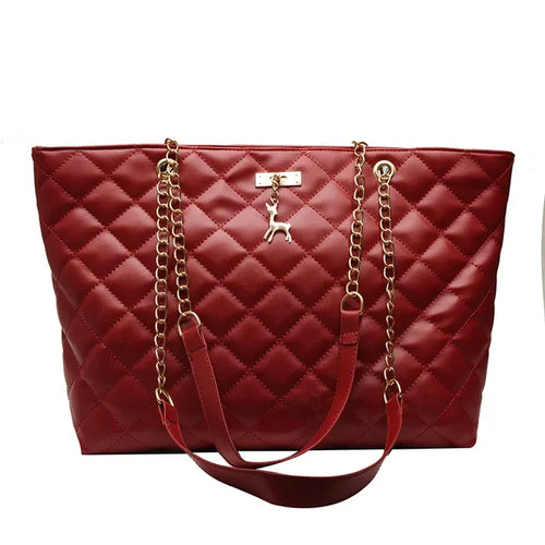 Load image into Gallery viewer, Tote Bags for Women PU Leather Diamond Lattice Handbag Personality Large Capacity Underarm Shoulder Bag Designer Bag 9Shipping 10-14 Days)
