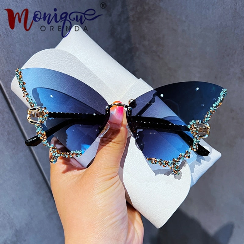 Diamond Butterfly Sunglasses(Shipping 10-14 Days)