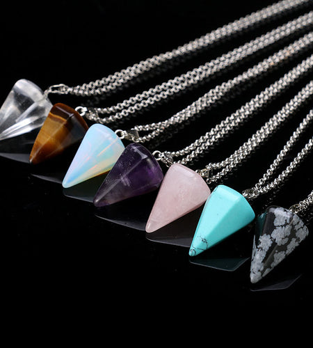 Natural Stone Pendant Necklace(Shipping 10-14 Days)