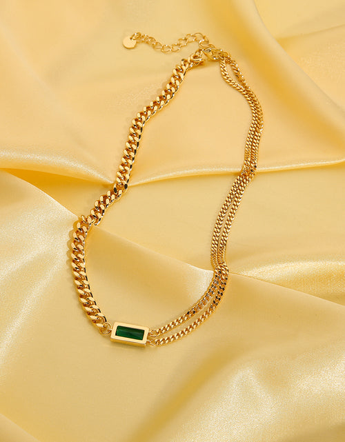Load image into Gallery viewer, Green Stone Necklace(Shipping 10-14 Days)
