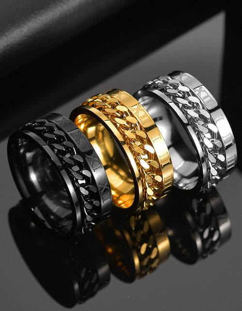 Load image into Gallery viewer, Roman Numbers Spinner Rings(Shipping 10-14 Days)
