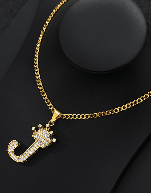 Load image into Gallery viewer, Zircon Alphabet Necklace(Shipping 10-14 Days)
