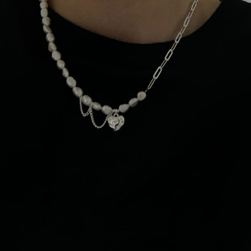 Asymmetry Chain Pearls Necklace(Shipping 10-14 Days)