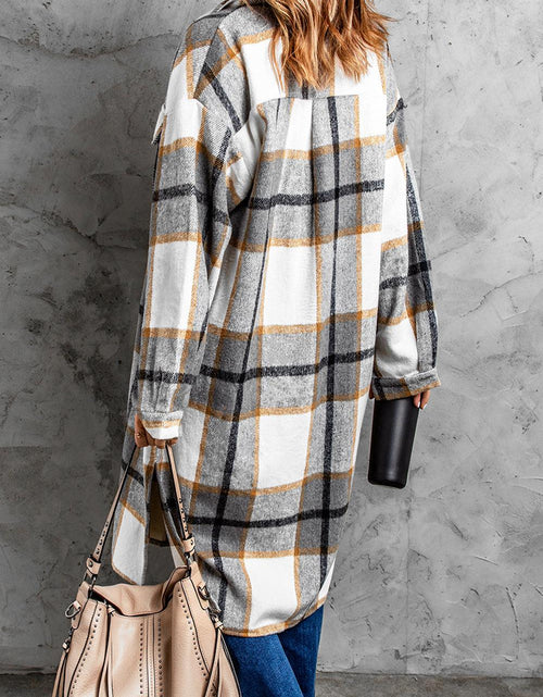 Load image into Gallery viewer, Dropped Shoulder Duster Coat(Shipping 10-14 Days)
