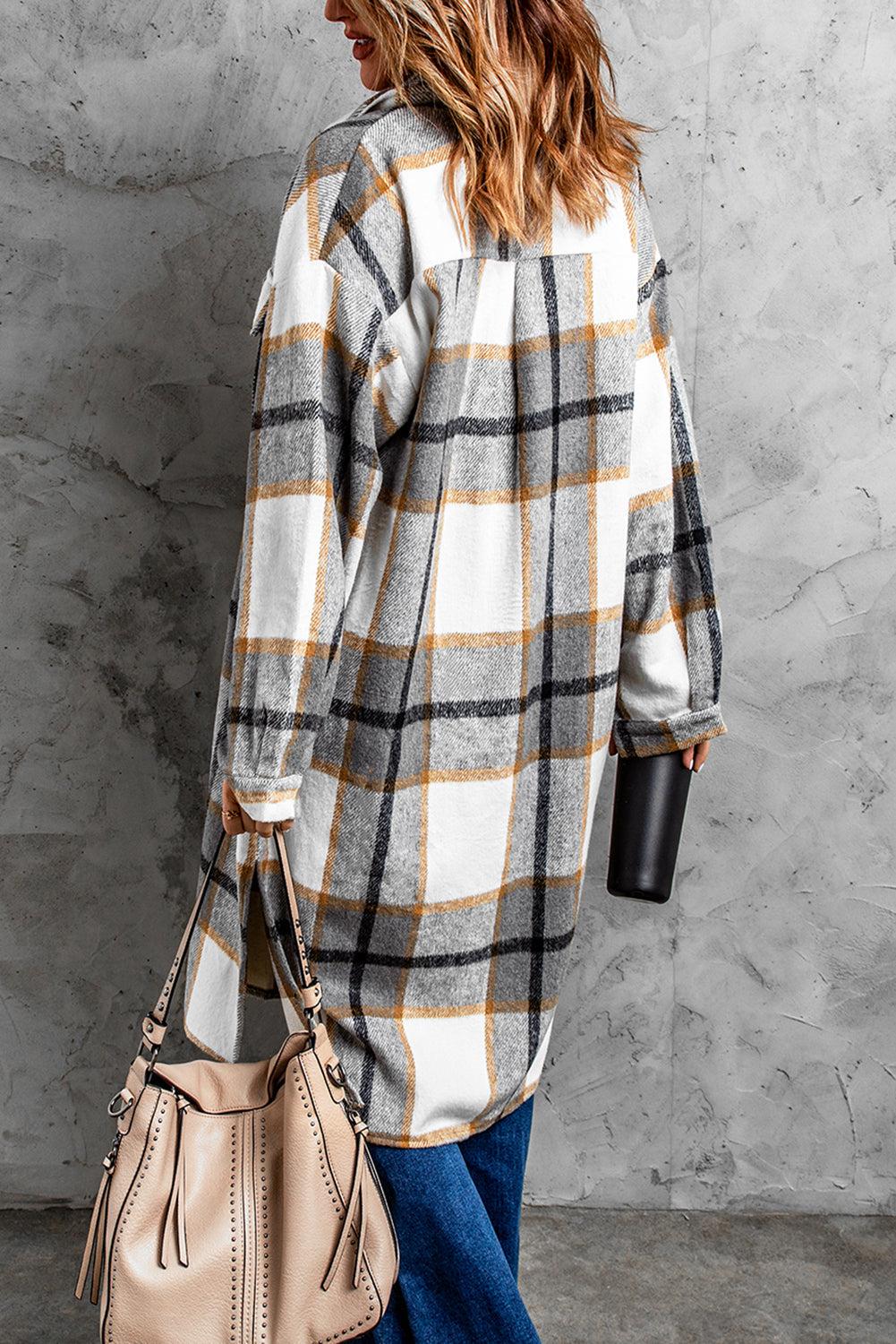 Dropped Shoulder Duster Coat(Shipping 10-14 Days)