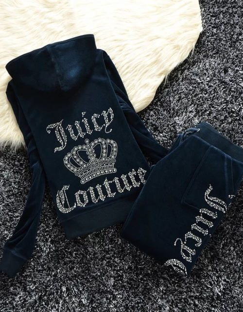 Load image into Gallery viewer, Juicy Sweatshirt and Pants with Diamonds(Shipping 10-14 Days)
