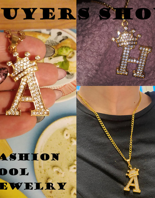 Load image into Gallery viewer, Zircon Alphabet Necklace(Shipping 10-14 Days)
