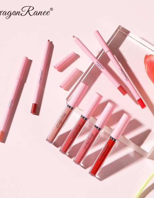 Load image into Gallery viewer, 4pcs Lip Gloss Lip Liner Pen Set(Shipping 10-14 Days)
