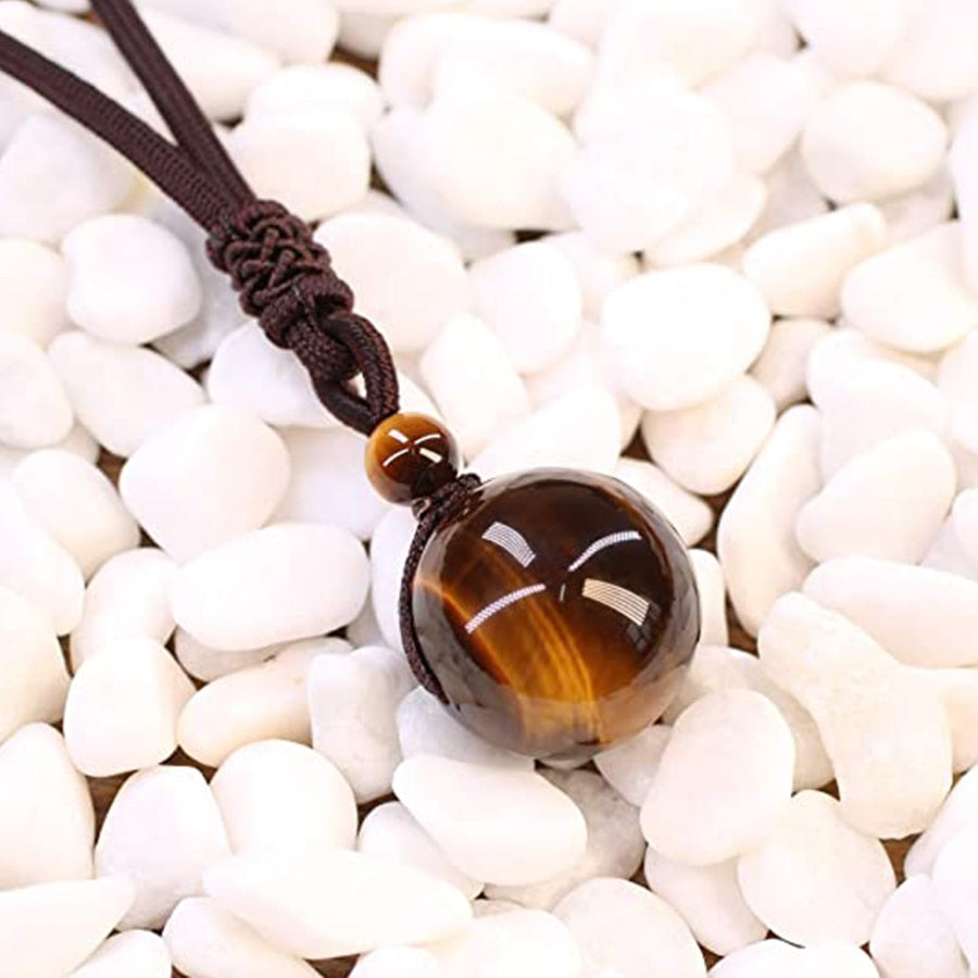 Tiger Eye Stone Pendant Necklace(Shipping 10-14 Days)