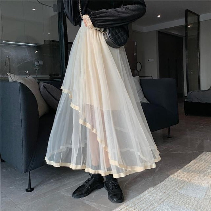 Women Solid Korean Style Women Skirt(Shipping 10-14 Days)