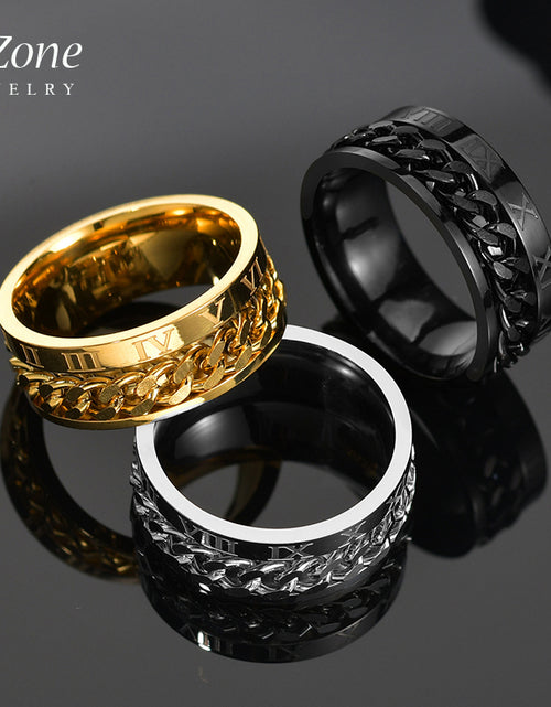 Load image into Gallery viewer, Roman Numbers Spinner Rings(Shipping 10-14 Days)
