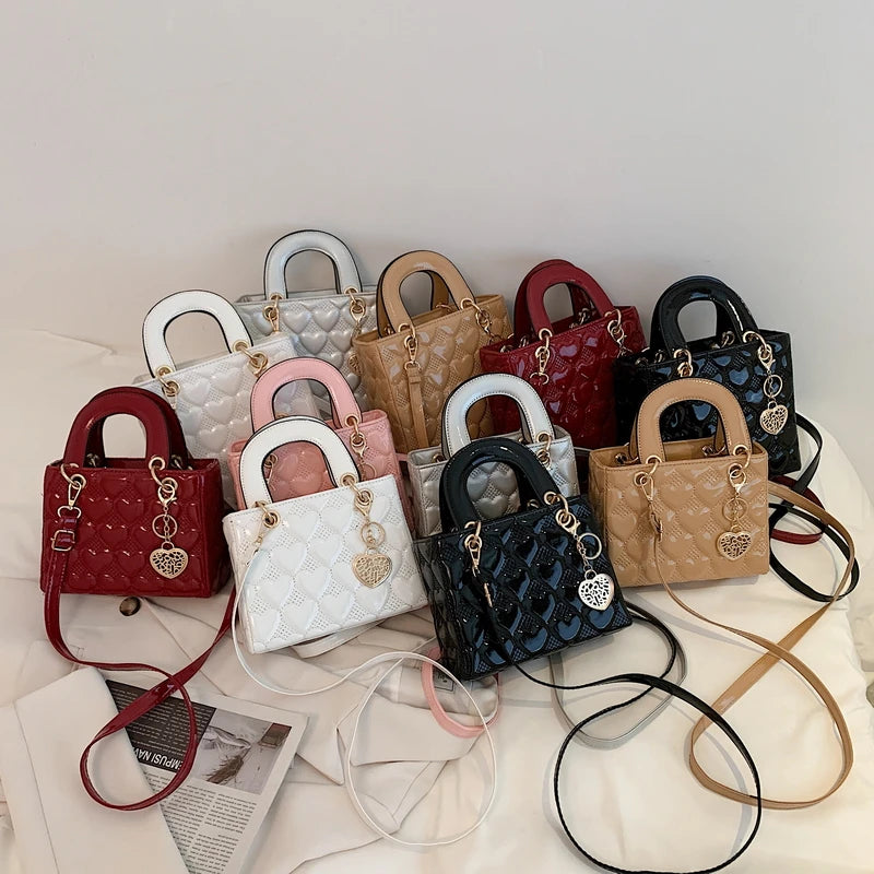 Handbag 2021 Women Brand Luxury Totes High Quality Fashion Classic Quilted Square Handle Bag Women Crossbody Shoulder Bags (Shipping 10-14 Days)