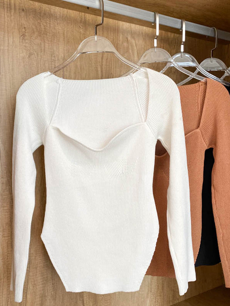 Woman's Long Sleeve Knitted Pullover(Shipping 10-14 Days)