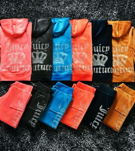 Juicy Sweatshirt and Pants with Diamonds(Shipping 10-14 Days)