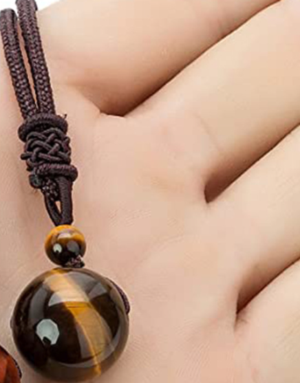 Tiger Eye Stone Pendant Necklace(Shipping 10-14 Days)