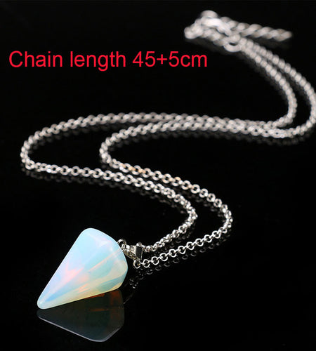 Natural Stone Pendant Necklace(Shipping 10-14 Days)