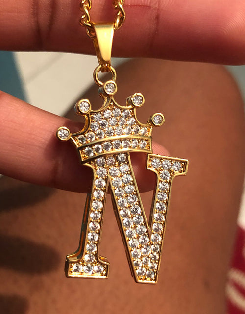 Load image into Gallery viewer, Zircon Alphabet Necklace(Shipping 10-14 Days)
