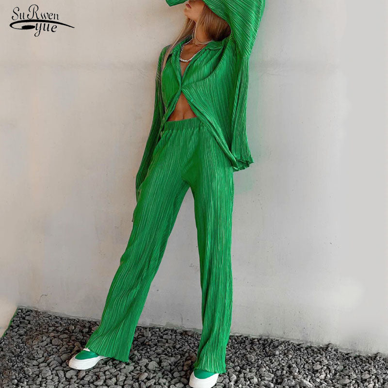 Two Piece Long Sleeve Suit(Shipping 10-14 Days)