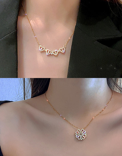 Load image into Gallery viewer, Folding Heart Shaped Necklace(Shipping 10-14 Days)
