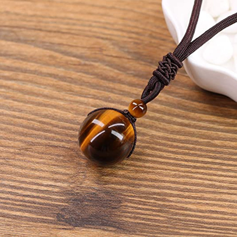 Tiger Eye Stone Pendant Necklace(Shipping 10-14 Days)