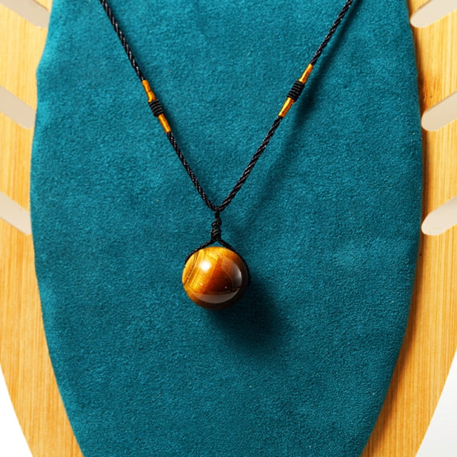 Tiger Eye Stone Pendant Necklace(Shipping 10-14 Days)