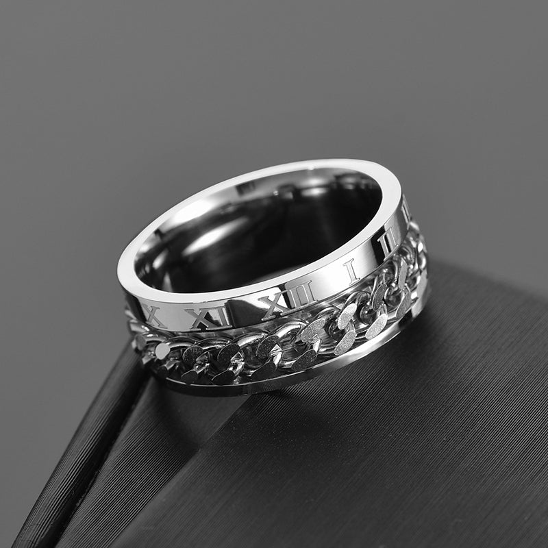Roman Numbers Spinner Rings(Shipping 10-14 Days)