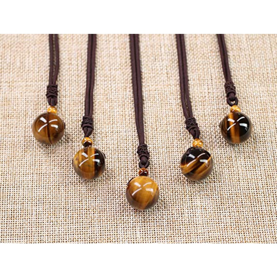 Tiger Eye Stone Pendant Necklace(Shipping 10-14 Days)