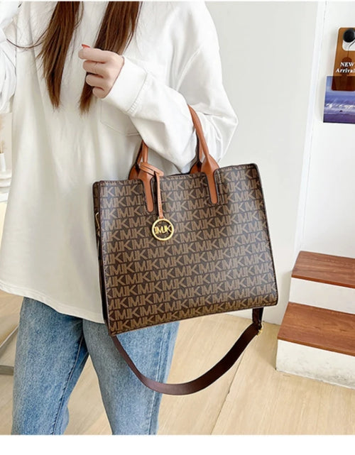 Load image into Gallery viewer, Casual Versatile Large Capacity Girls Shoulder Handbag Ladies Crossbody Letter Tote Bag Fashion Printing Light Luxury Classic PU (Shipping 10- 14 Days )

