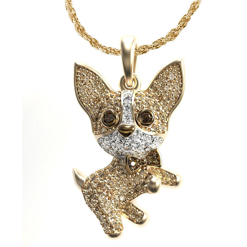 Chihuahua Dog Necklace Pendant(Shipping 10-14 Days)