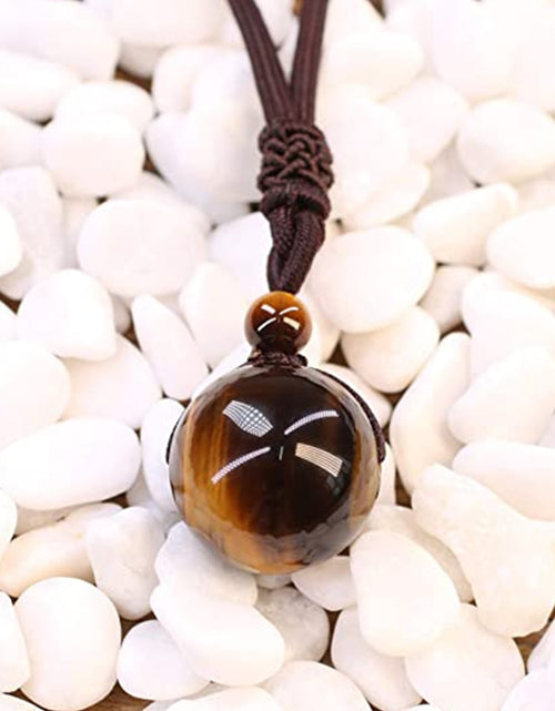 Load image into Gallery viewer, Tiger Eye Stone Pendant Necklace(Shipping 10-14 Days)
