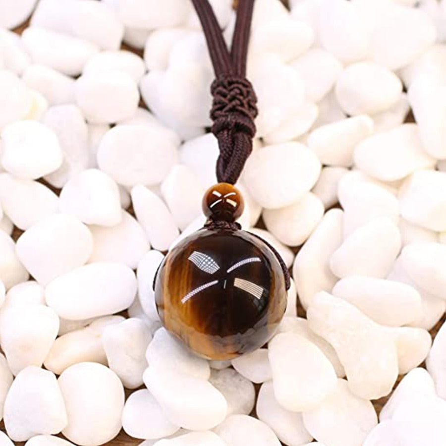 Tiger Eye Stone Pendant Necklace(Shipping 10-14 Days)