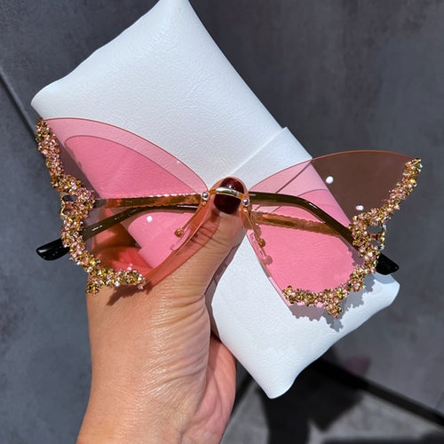 Load image into Gallery viewer, Diamond Butterfly Sunglasses(Shipping 10-14 Days)

