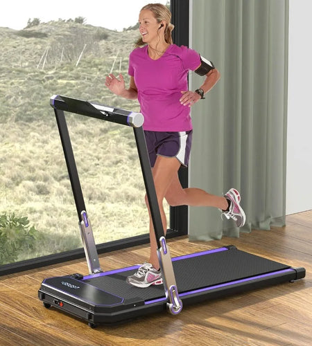 Walking Pad Folding Treadmill Electric Walking Running Treadmill for Home Office with Touch Panel & Remote, 2.5HP(Shipping 10-14 Days)