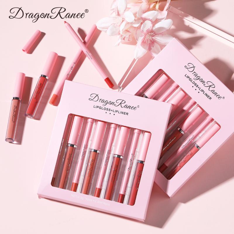 4pcs Lip Gloss Lip Liner Pen Set(Shipping 10-14 Days)
