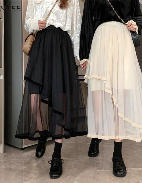 Load image into Gallery viewer, Women Solid Korean Style Women Skirt(Shipping 10-14 Days)
