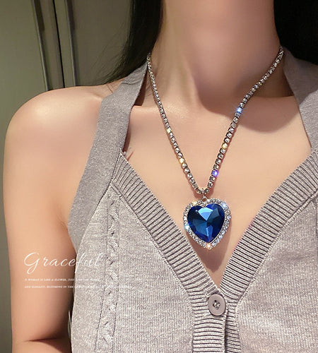 Titanic Heart Of Ocean Necklace(Shipping 10-14 Days)