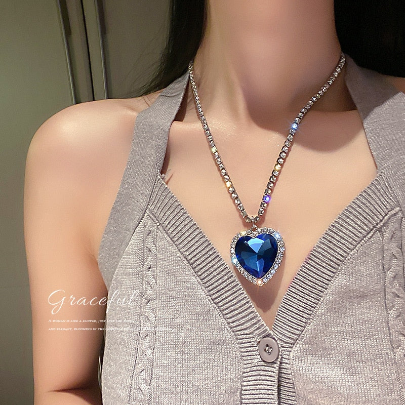 Titanic Heart Of Ocean Necklace(Shipping 10-14 Days)