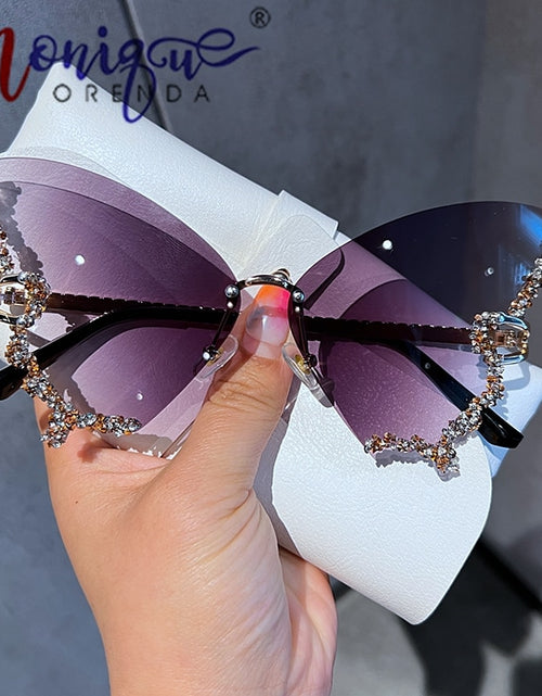 Load image into Gallery viewer, Diamond Butterfly Sunglasses(Shipping 10-14 Days)
