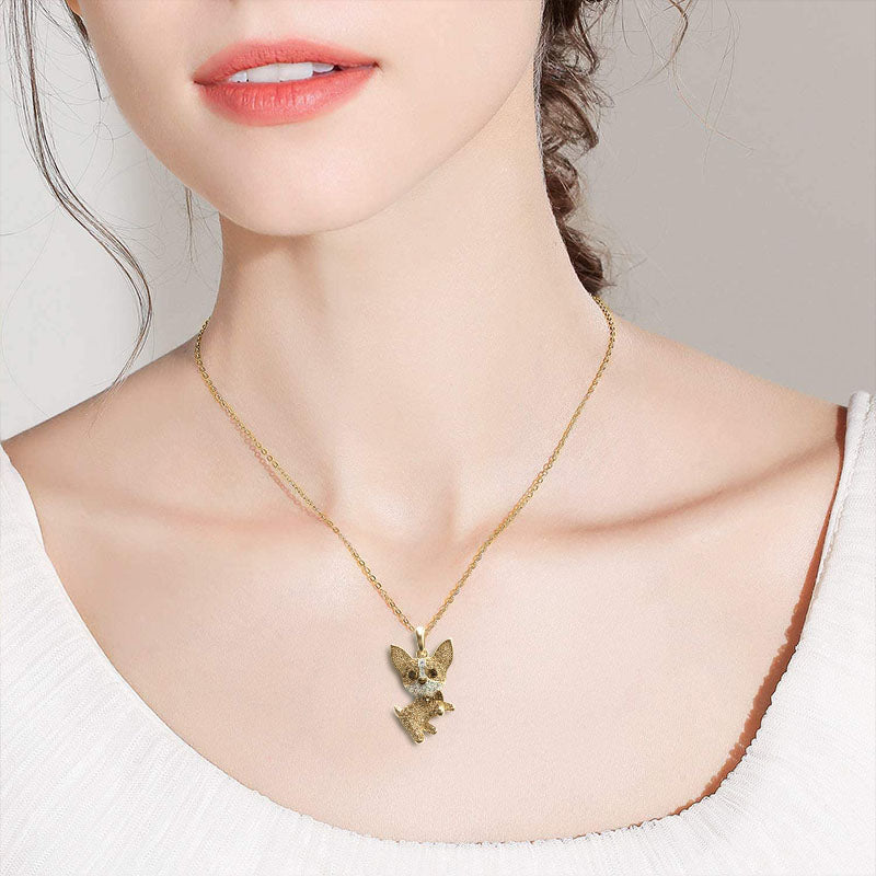 Chihuahua Dog Necklace Pendant(Shipping 10-14 Days)