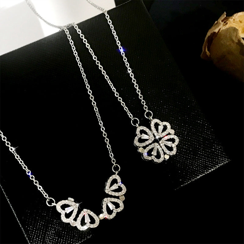 Folding Heart Shaped Necklace(Shipping 10-14 Days)