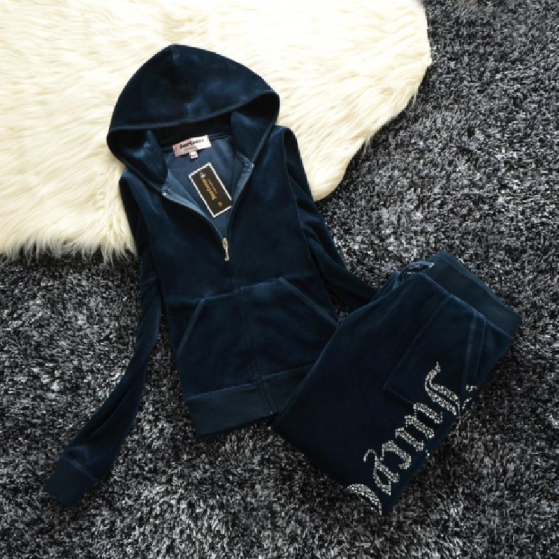 Juicy Sweatshirt and Pants with Diamonds(Shipping 10-14 Days)