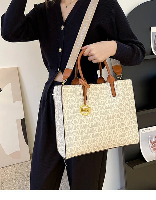Load image into Gallery viewer, Casual Versatile Large Capacity Girls Shoulder Handbag Ladies Crossbody Letter Tote Bag Fashion Printing Light Luxury Classic PU (Shipping 10- 14 Days )
