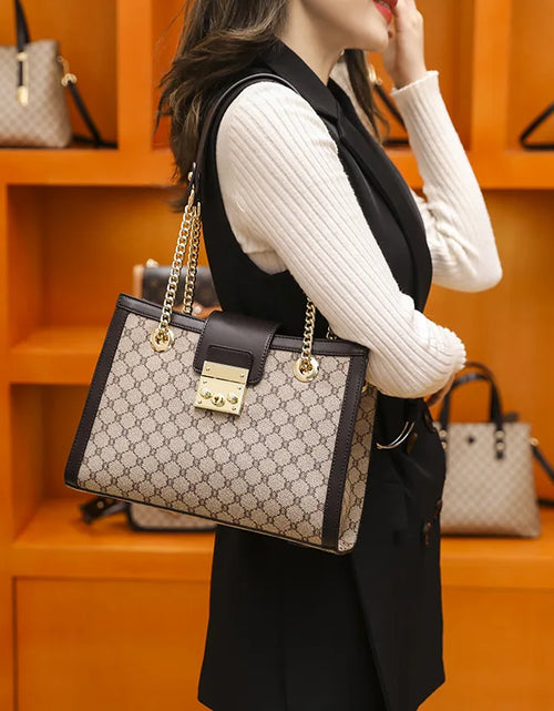 Load image into Gallery viewer, 2024 new leather women's bag designer brand senior light luxury atmosphere large capacity hand bill of lading shoulder bag (Shipping 10-14 Days)
