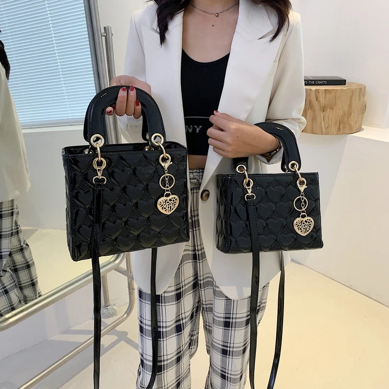 Handbag 2021 Women Brand Luxury Totes High Quality Fashion Classic Quilted Square Handle Bag Women Crossbody Shoulder Bags (Shipping 10-14 Days)