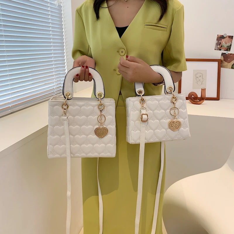 Handbag 2021 Women Brand Luxury Totes High Quality Fashion Classic Quilted Square Handle Bag Women Crossbody Shoulder Bags (Shipping 10-14 Days)