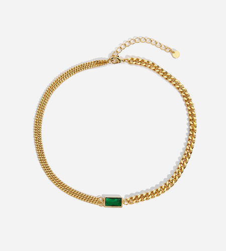 Green Stone Necklace(Shipping 10-14 Days)