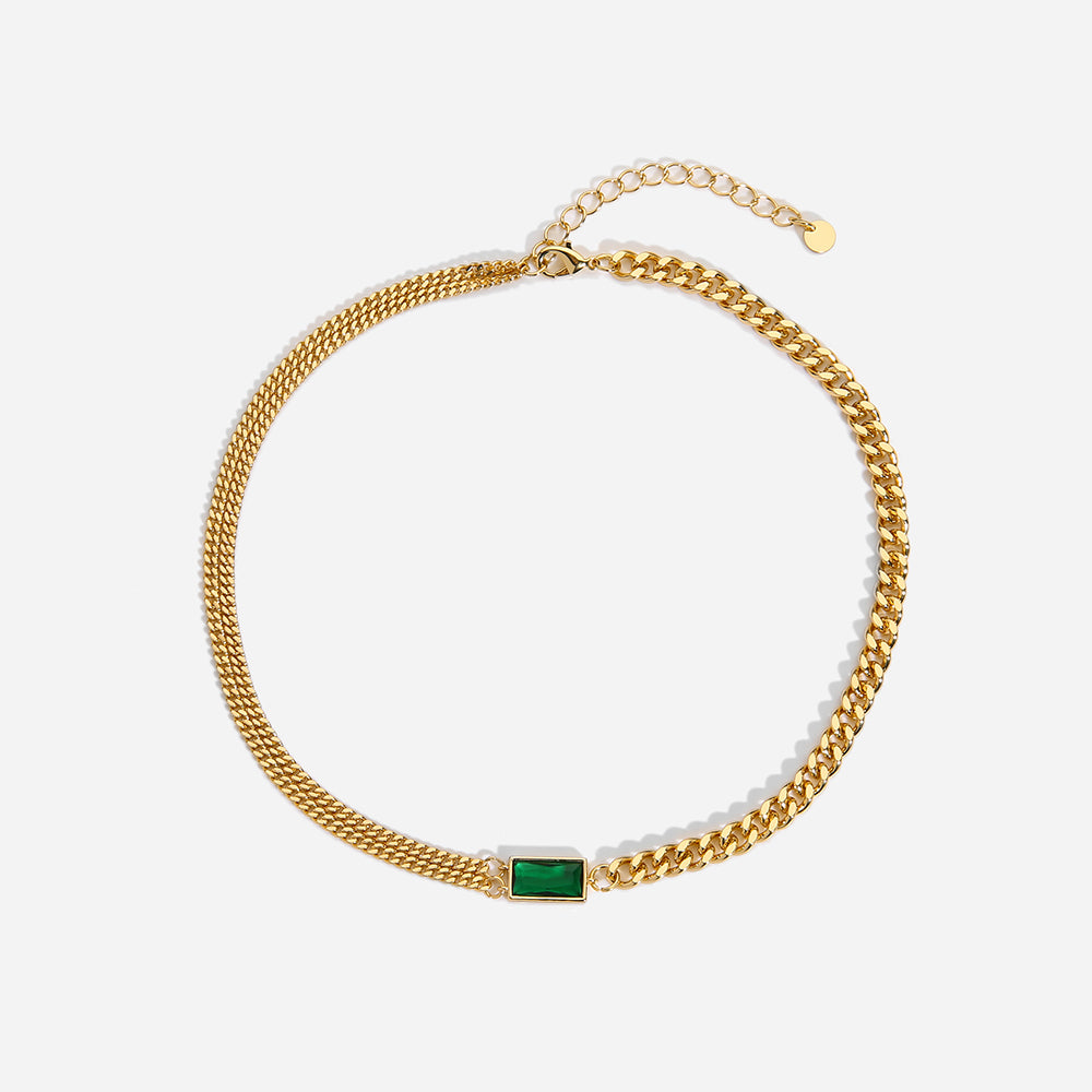 Green Stone Necklace(Shipping 10-14 Days)