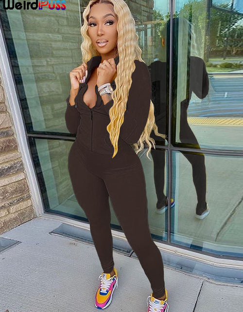 Load image into Gallery viewer, Hooded Tops and Sporty Leggings(Shipping 10-14 Days)
