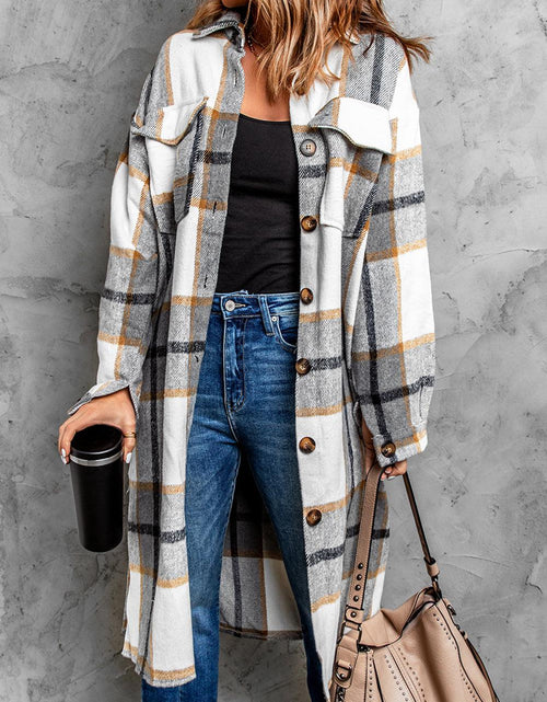 Load image into Gallery viewer, Dropped Shoulder Duster Coat(Shipping 10-14 Days)
